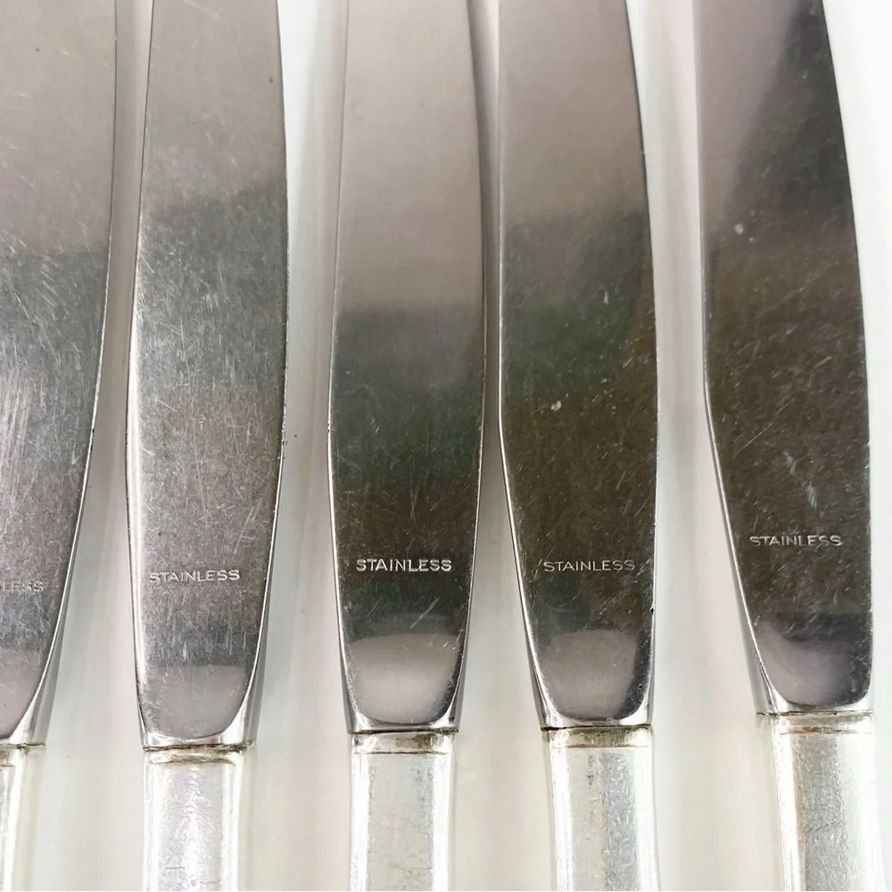 Vintage Oneida Community Morning Star 40’s Silverplate Flatware 8 Dinner Knives